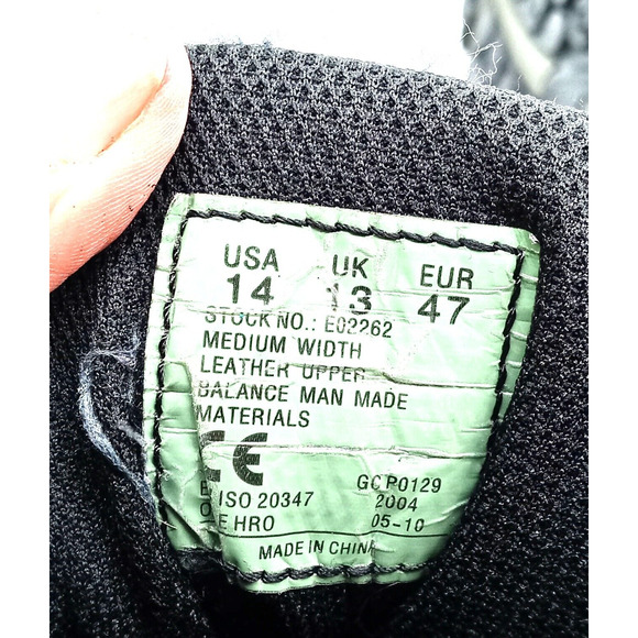 Bates Black Tactical Sport Boot Sz. 14 M Leather Slip & Oil-Resistant Motorcycle main image 11
